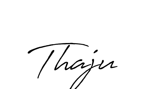 Thaju stylish signature style. Best Handwritten Sign (Antro_Vectra_Bolder) for my name. Handwritten Signature Collection Ideas for my name Thaju. Thaju signature style 7 images and pictures png