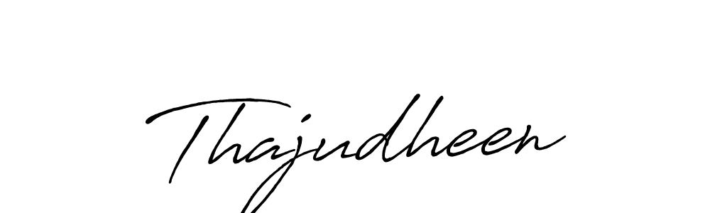 Thajudheen stylish signature style. Best Handwritten Sign (Antro_Vectra_Bolder) for my name. Handwritten Signature Collection Ideas for my name Thajudheen. Thajudheen signature style 7 images and pictures png
