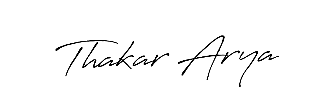 Also You can easily find your signature by using the search form. We will create Thakar Arya name handwritten signature images for you free of cost using Antro_Vectra_Bolder sign style. Thakar Arya signature style 7 images and pictures png