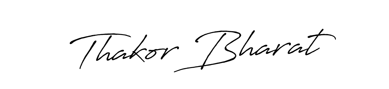 Use a signature maker to create a handwritten signature online. With this signature software, you can design (Antro_Vectra_Bolder) your own signature for name Thakor Bharat. Thakor Bharat signature style 7 images and pictures png