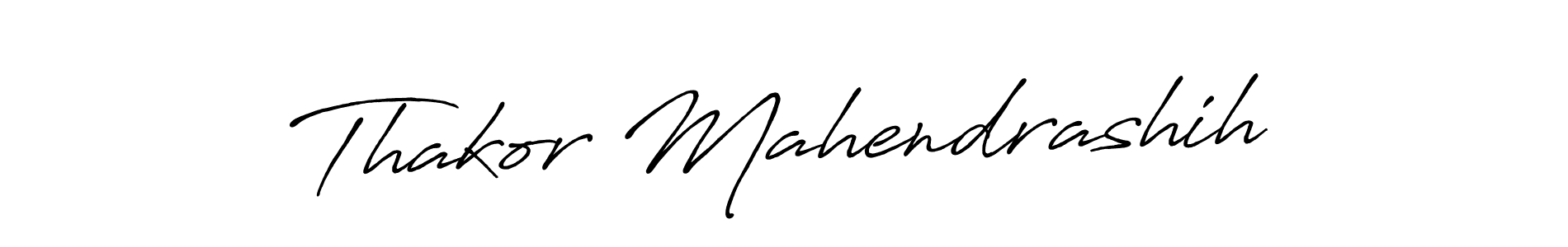 How to make Thakor Mahendrashih name signature. Use Antro_Vectra_Bolder style for creating short signs online. This is the latest handwritten sign. Thakor Mahendrashih signature style 7 images and pictures png