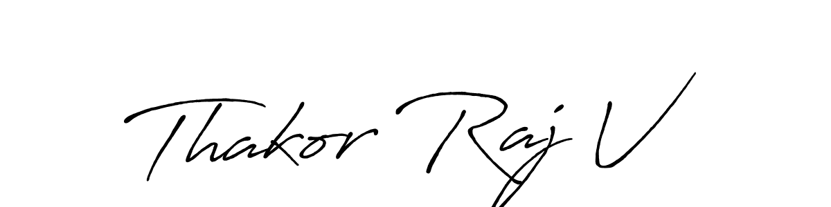 This is the best signature style for the Thakor Raj V name. Also you like these signature font (Antro_Vectra_Bolder). Mix name signature. Thakor Raj V signature style 7 images and pictures png