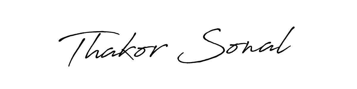 Make a beautiful signature design for name Thakor Sonal. Use this online signature maker to create a handwritten signature for free. Thakor Sonal signature style 7 images and pictures png