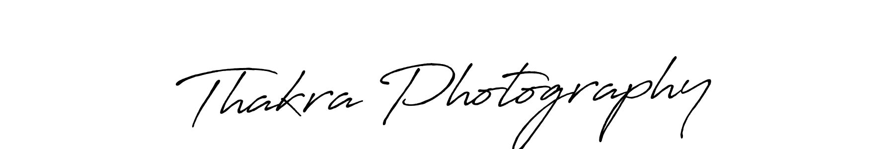 Make a beautiful signature design for name Thakra Photography. With this signature (Antro_Vectra_Bolder) style, you can create a handwritten signature for free. Thakra Photography signature style 7 images and pictures png