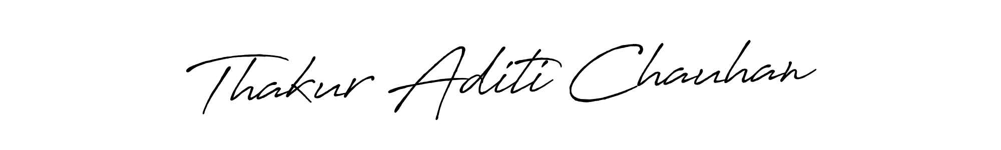 Use a signature maker to create a handwritten signature online. With this signature software, you can design (Antro_Vectra_Bolder) your own signature for name Thakur Aditi Chauhan. Thakur Aditi Chauhan signature style 7 images and pictures png