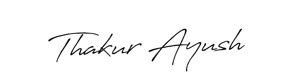 Make a beautiful signature design for name Thakur Ayush. With this signature (Antro_Vectra_Bolder) style, you can create a handwritten signature for free. Thakur Ayush signature style 7 images and pictures png