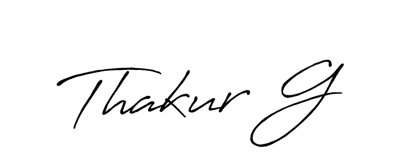 How to Draw Thakur G signature style? Antro_Vectra_Bolder is a latest design signature styles for name Thakur G. Thakur G signature style 7 images and pictures png