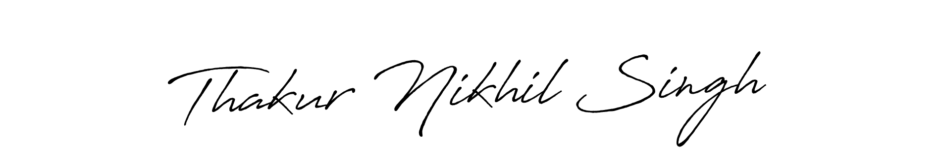 Similarly Antro_Vectra_Bolder is the best handwritten signature design. Signature creator online .You can use it as an online autograph creator for name Thakur Nikhil Singh. Thakur Nikhil Singh signature style 7 images and pictures png