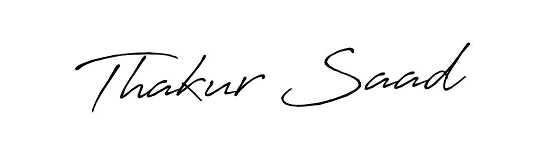 Once you've used our free online signature maker to create your best signature Antro_Vectra_Bolder style, it's time to enjoy all of the benefits that Thakur Saad name signing documents. Thakur Saad signature style 7 images and pictures png