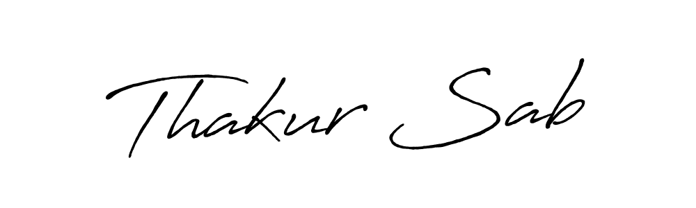 How to make Thakur Sab signature? Antro_Vectra_Bolder is a professional autograph style. Create handwritten signature for Thakur Sab name. Thakur Sab signature style 7 images and pictures png