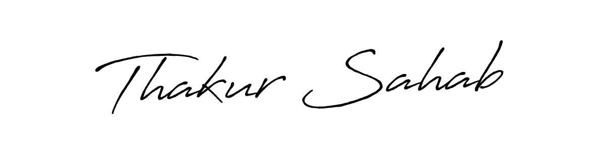 How to make Thakur Sahab signature? Antro_Vectra_Bolder is a professional autograph style. Create handwritten signature for Thakur Sahab name. Thakur Sahab signature style 7 images and pictures png