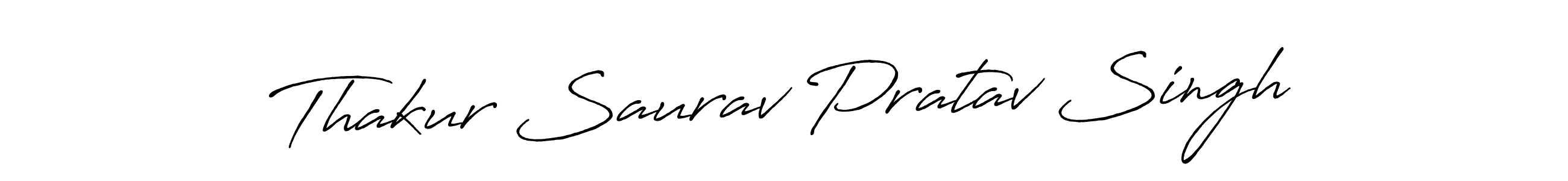 Use a signature maker to create a handwritten signature online. With this signature software, you can design (Antro_Vectra_Bolder) your own signature for name Thakur Saurav Pratav Singh. Thakur Saurav Pratav Singh signature style 7 images and pictures png