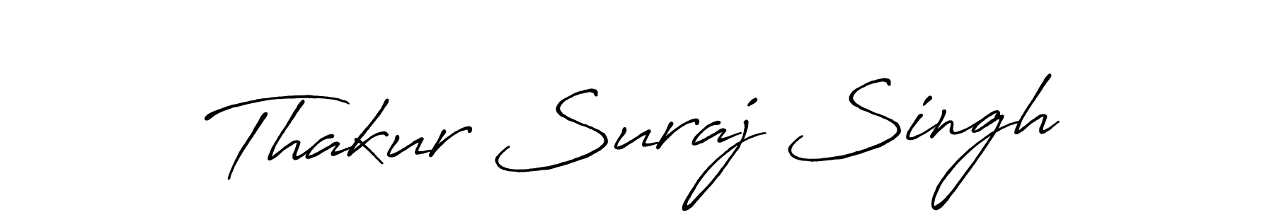 Use a signature maker to create a handwritten signature online. With this signature software, you can design (Antro_Vectra_Bolder) your own signature for name Thakur Suraj Singh. Thakur Suraj Singh signature style 7 images and pictures png