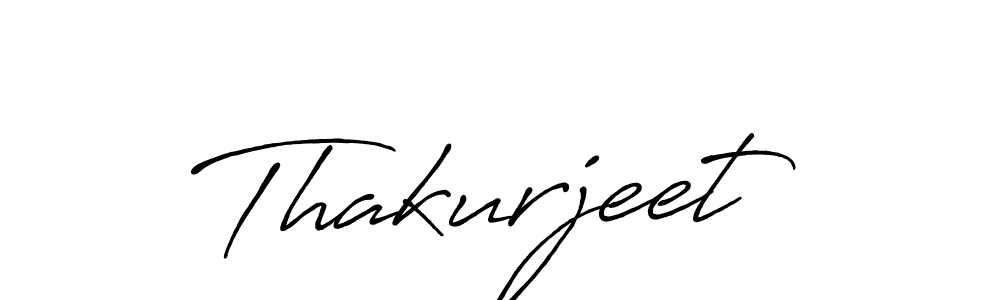Make a beautiful signature design for name Thakurjeet. With this signature (Antro_Vectra_Bolder) style, you can create a handwritten signature for free. Thakurjeet signature style 7 images and pictures png