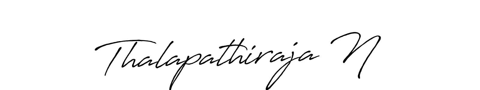 Antro_Vectra_Bolder is a professional signature style that is perfect for those who want to add a touch of class to their signature. It is also a great choice for those who want to make their signature more unique. Get Thalapathiraja N name to fancy signature for free. Thalapathiraja N signature style 7 images and pictures png