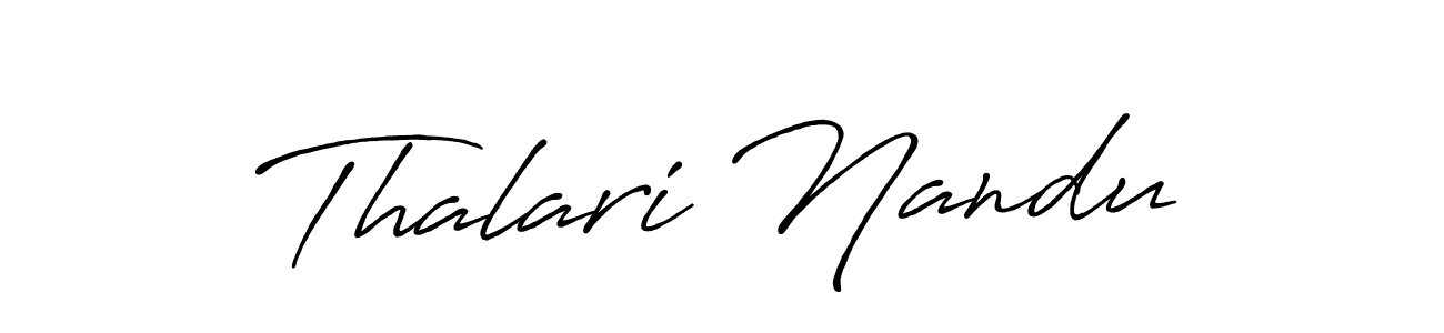 See photos of Thalari Nandu official signature by Spectra . Check more albums & portfolios. Read reviews & check more about Antro_Vectra_Bolder font. Thalari Nandu signature style 7 images and pictures png