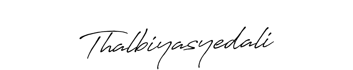 Also You can easily find your signature by using the search form. We will create Thalbiyasyedali name handwritten signature images for you free of cost using Antro_Vectra_Bolder sign style. Thalbiyasyedali signature style 7 images and pictures png