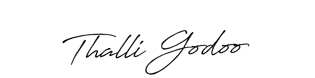 Design your own signature with our free online signature maker. With this signature software, you can create a handwritten (Antro_Vectra_Bolder) signature for name Thalli Godoo. Thalli Godoo signature style 7 images and pictures png