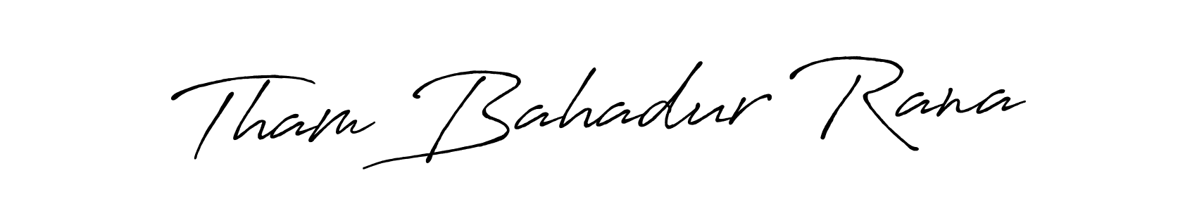 You can use this online signature creator to create a handwritten signature for the name Tham Bahadur Rana. This is the best online autograph maker. Tham Bahadur Rana signature style 7 images and pictures png