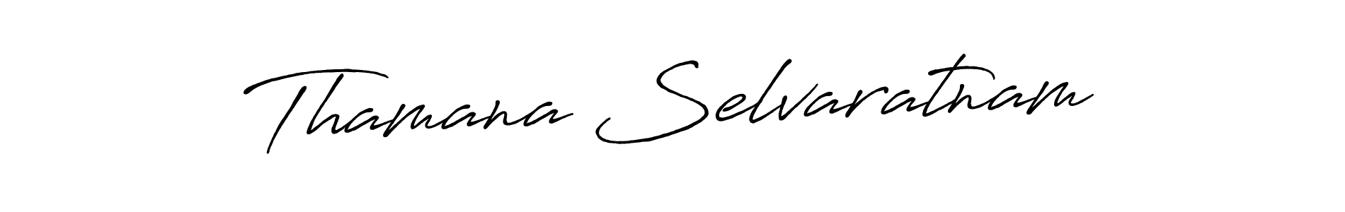 Make a beautiful signature design for name Thamana Selvaratnam. Use this online signature maker to create a handwritten signature for free. Thamana Selvaratnam signature style 7 images and pictures png