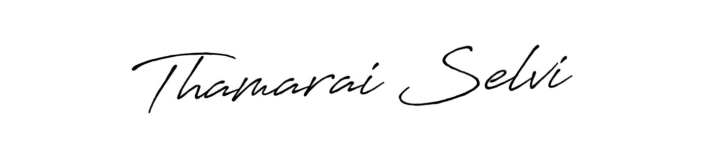 Also we have Thamarai Selvi name is the best signature style. Create professional handwritten signature collection using Antro_Vectra_Bolder autograph style. Thamarai Selvi signature style 7 images and pictures png