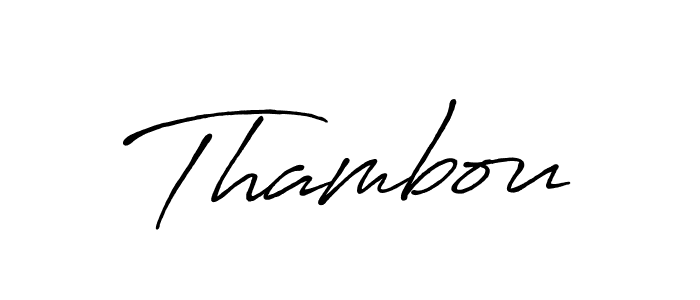 You should practise on your own different ways (Antro_Vectra_Bolder) to write your name (Thambou) in signature. don't let someone else do it for you. Thambou signature style 7 images and pictures png