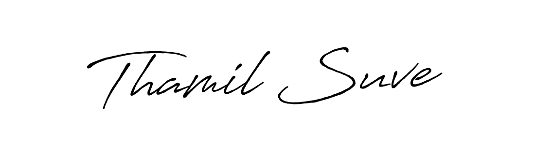 How to make Thamil Suve signature? Antro_Vectra_Bolder is a professional autograph style. Create handwritten signature for Thamil Suve name. Thamil Suve signature style 7 images and pictures png