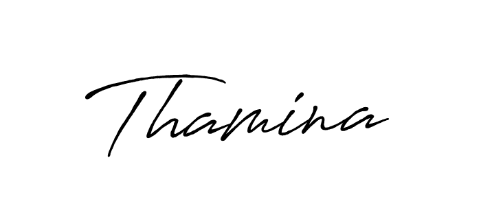 You should practise on your own different ways (Antro_Vectra_Bolder) to write your name (Thamina) in signature. don't let someone else do it for you. Thamina signature style 7 images and pictures png