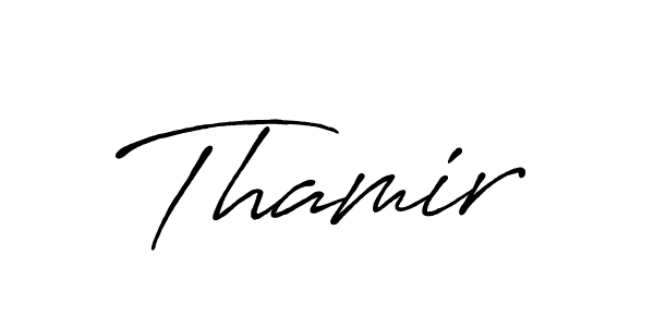 How to make Thamir name signature. Use Antro_Vectra_Bolder style for creating short signs online. This is the latest handwritten sign. Thamir signature style 7 images and pictures png