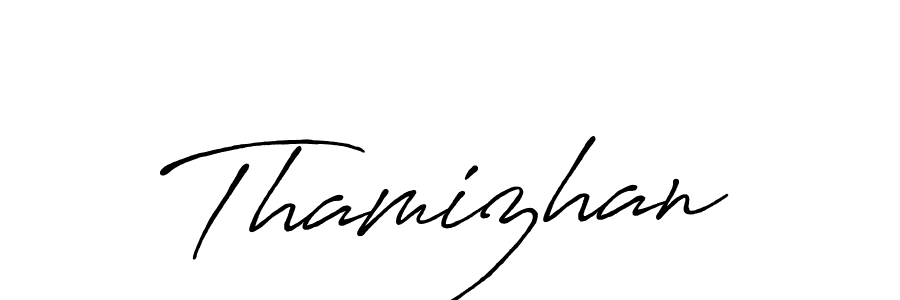 How to make Thamizhan signature? Antro_Vectra_Bolder is a professional autograph style. Create handwritten signature for Thamizhan name. Thamizhan signature style 7 images and pictures png