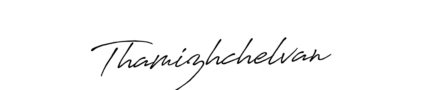 How to make Thamizhchelvan name signature. Use Antro_Vectra_Bolder style for creating short signs online. This is the latest handwritten sign. Thamizhchelvan signature style 7 images and pictures png