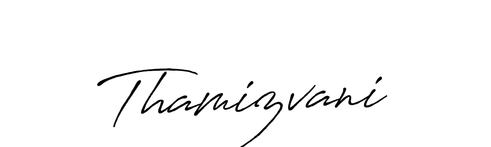 Antro_Vectra_Bolder is a professional signature style that is perfect for those who want to add a touch of class to their signature. It is also a great choice for those who want to make their signature more unique. Get Thamizvani name to fancy signature for free. Thamizvani signature style 7 images and pictures png