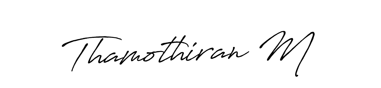 The best way (Antro_Vectra_Bolder) to make a short signature is to pick only two or three words in your name. The name Thamothiran M include a total of six letters. For converting this name. Thamothiran M signature style 7 images and pictures png