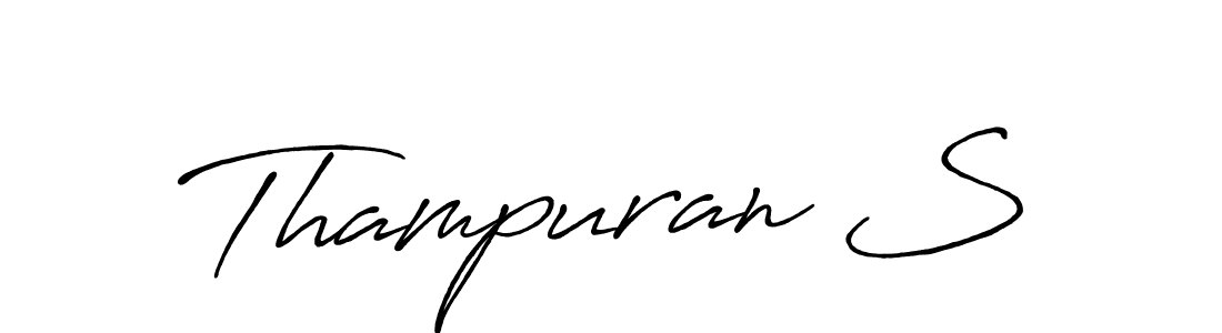 Thampuran S stylish signature style. Best Handwritten Sign (Antro_Vectra_Bolder) for my name. Handwritten Signature Collection Ideas for my name Thampuran S. Thampuran S signature style 7 images and pictures png