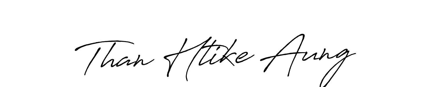 Make a beautiful signature design for name Than Htike Aung. With this signature (Antro_Vectra_Bolder) style, you can create a handwritten signature for free. Than Htike Aung signature style 7 images and pictures png