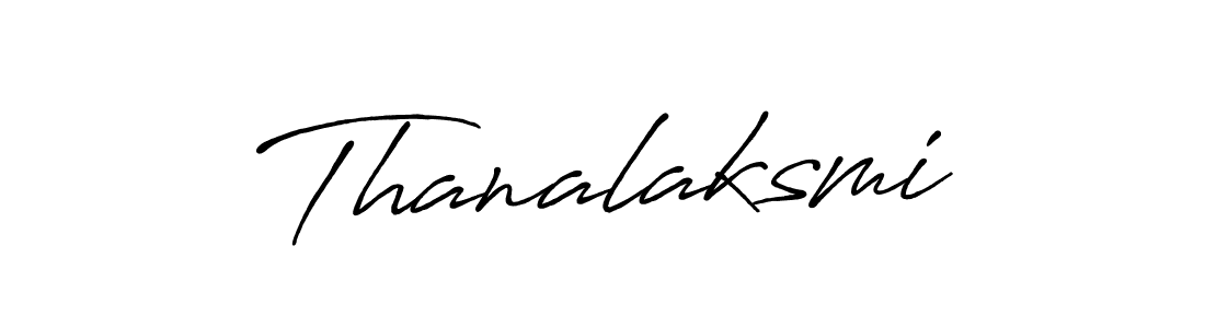 How to make Thanalaksmi signature? Antro_Vectra_Bolder is a professional autograph style. Create handwritten signature for Thanalaksmi name. Thanalaksmi signature style 7 images and pictures png