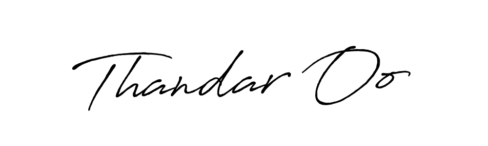 Also we have Thandar Oo name is the best signature style. Create professional handwritten signature collection using Antro_Vectra_Bolder autograph style. Thandar Oo signature style 7 images and pictures png