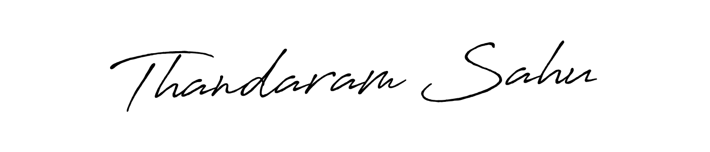 Create a beautiful signature design for name Thandaram Sahu. With this signature (Antro_Vectra_Bolder) fonts, you can make a handwritten signature for free. Thandaram Sahu signature style 7 images and pictures png