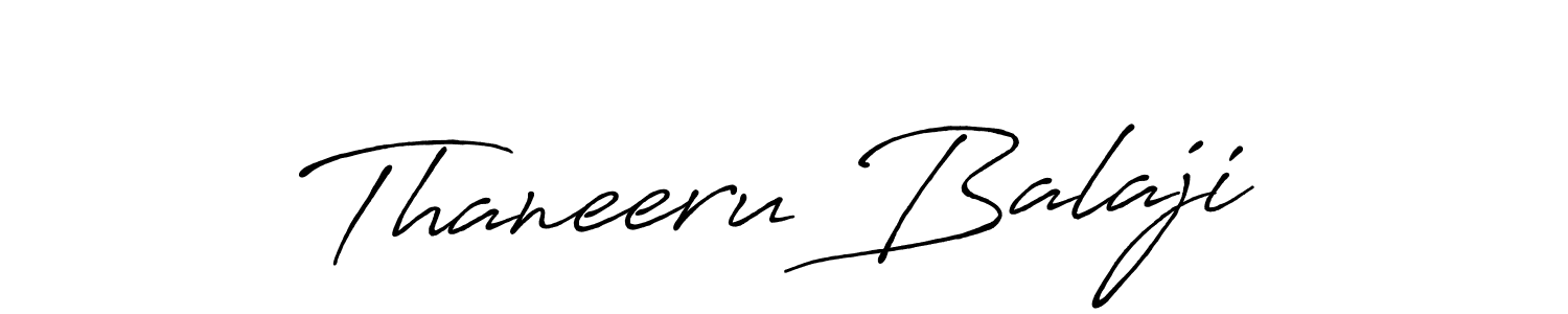 How to make Thaneeru Balaji signature? Antro_Vectra_Bolder is a professional autograph style. Create handwritten signature for Thaneeru Balaji name. Thaneeru Balaji signature style 7 images and pictures png