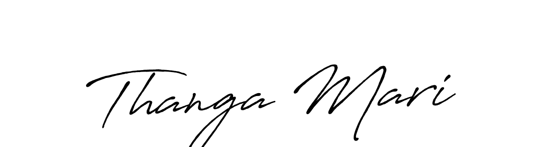 if you are searching for the best signature style for your name Thanga Mari. so please give up your signature search. here we have designed multiple signature styles  using Antro_Vectra_Bolder. Thanga Mari signature style 7 images and pictures png