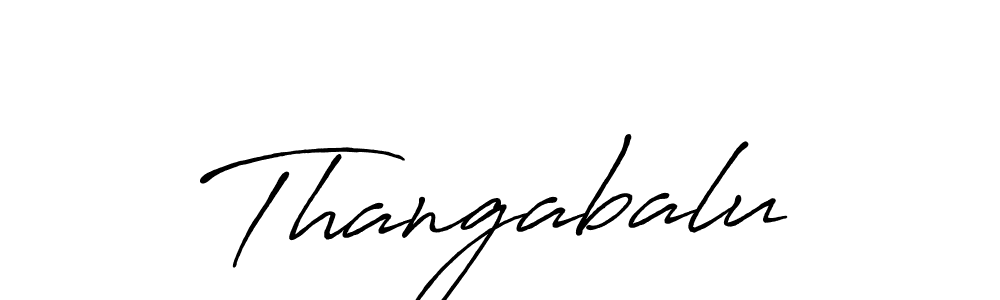 Similarly Antro_Vectra_Bolder is the best handwritten signature design. Signature creator online .You can use it as an online autograph creator for name Thangabalu. Thangabalu signature style 7 images and pictures png