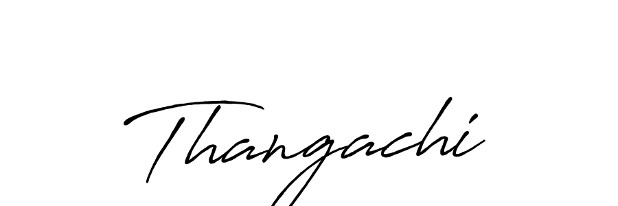 Also we have Thangachi name is the best signature style. Create professional handwritten signature collection using Antro_Vectra_Bolder autograph style. Thangachi signature style 7 images and pictures png