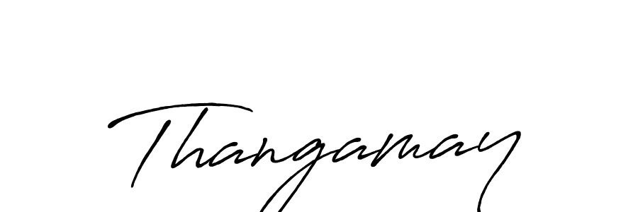 How to make Thangamay name signature. Use Antro_Vectra_Bolder style for creating short signs online. This is the latest handwritten sign. Thangamay signature style 7 images and pictures png