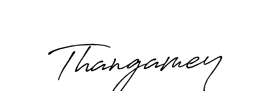 Also we have Thangamey name is the best signature style. Create professional handwritten signature collection using Antro_Vectra_Bolder autograph style. Thangamey signature style 7 images and pictures png