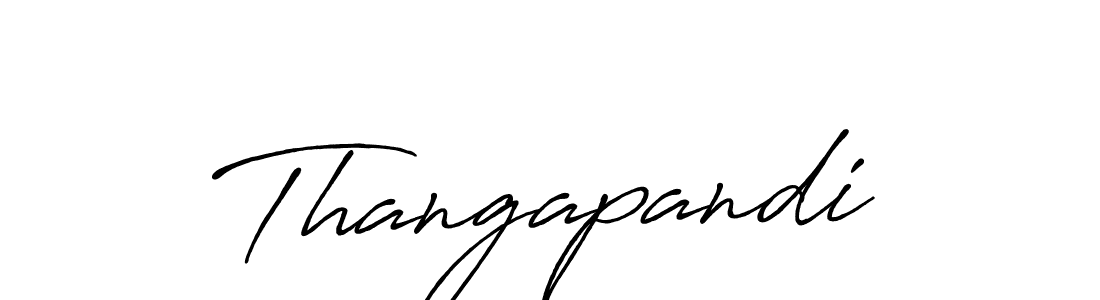 Make a beautiful signature design for name Thangapandi. With this signature (Antro_Vectra_Bolder) style, you can create a handwritten signature for free. Thangapandi signature style 7 images and pictures png