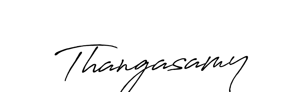 How to make Thangasamy name signature. Use Antro_Vectra_Bolder style for creating short signs online. This is the latest handwritten sign. Thangasamy signature style 7 images and pictures png