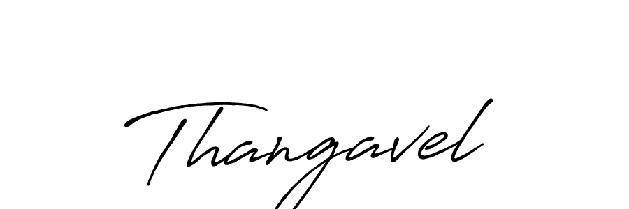 Make a beautiful signature design for name Thangavel. With this signature (Antro_Vectra_Bolder) style, you can create a handwritten signature for free. Thangavel signature style 7 images and pictures png
