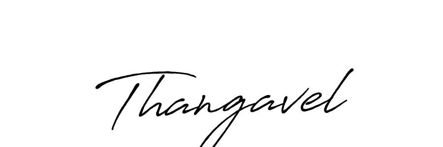 Make a beautiful signature design for name Thangavel. With this signature (Antro_Vectra_Bolder) style, you can create a handwritten signature for free. Thangavel signature style 7 images and pictures png