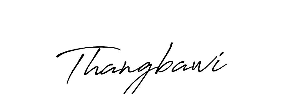 How to make Thangbawi signature? Antro_Vectra_Bolder is a professional autograph style. Create handwritten signature for Thangbawi name. Thangbawi signature style 7 images and pictures png