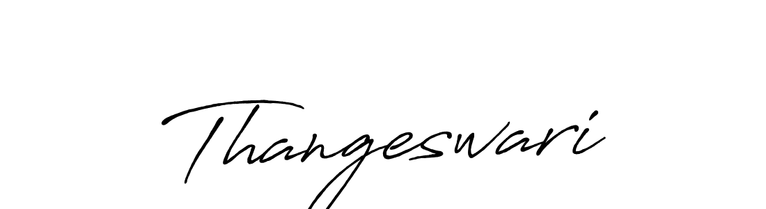Make a beautiful signature design for name Thangeswari. With this signature (Antro_Vectra_Bolder) style, you can create a handwritten signature for free. Thangeswari signature style 7 images and pictures png